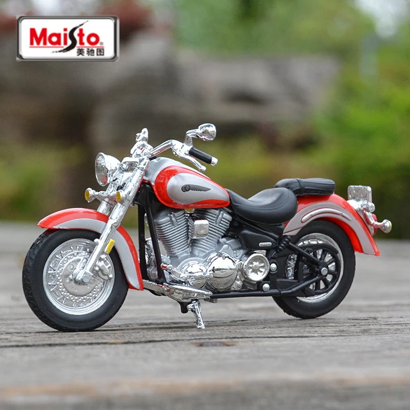 

Модель мотоцикла Maisto 1:18 Yamaha Road Star из сплава, литая металлическая игрушка, Модель гоночного мотоцикла, Коллекционная модель, подарок для детей