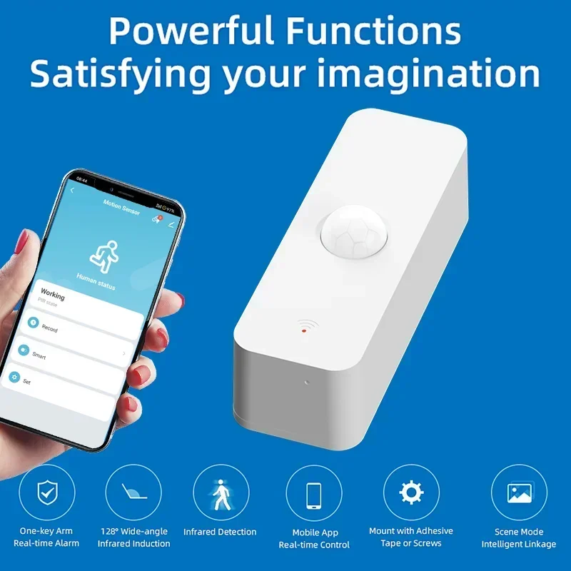 Tuya WiFi Zigbee PIR Motion Sensor Smart Home Human Body Infrared Detector Works With Alexa Google Home