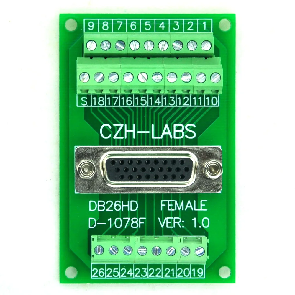 

CZH-LABS DB26HD, наружная плата с наружной резьбой, DSUB.