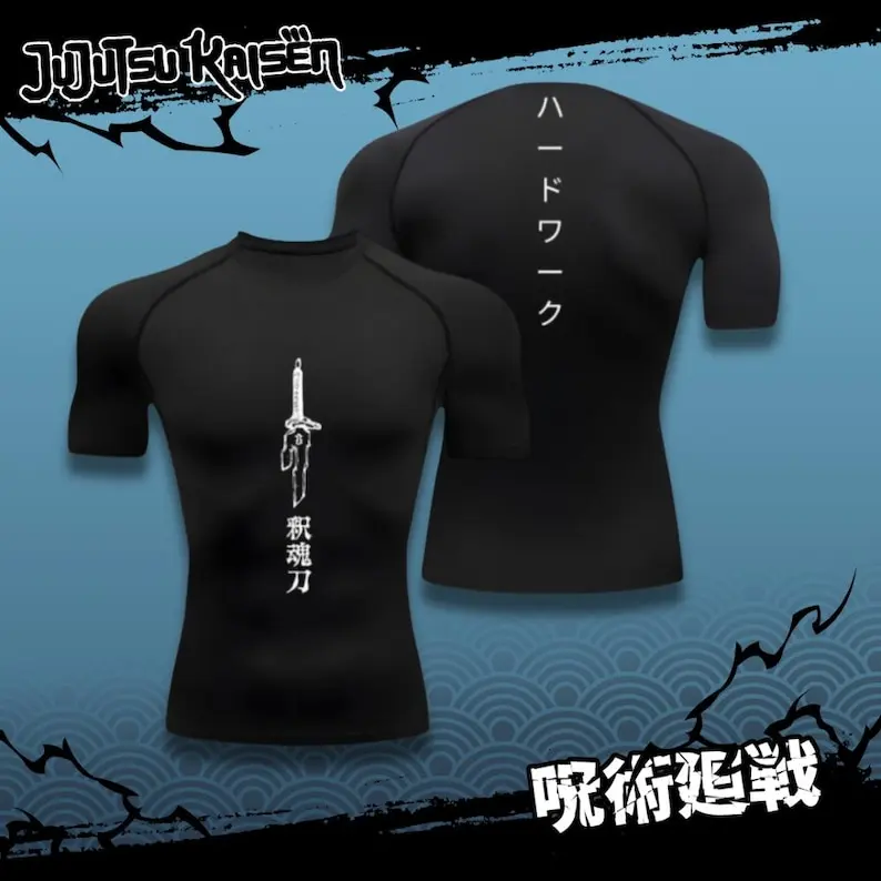 Toji Anime-Inspired Performance Compression Sportswear Shirt