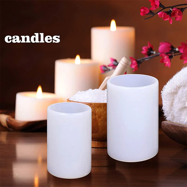 Scented Candle Mold Candle Crystals For Candle Making Candle Mold Cylinder  Cake Decoration Mold Round Shape Soap Mold Flower - AliExpress