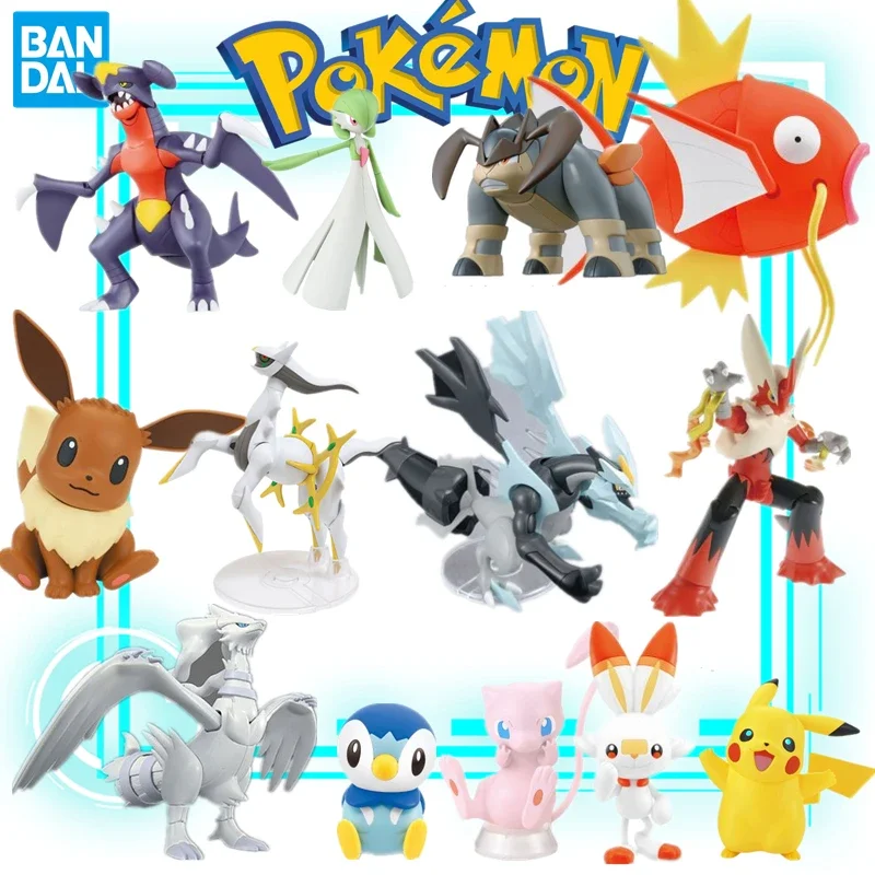 Bandai Pokemon Assemblato Modello Pikachu Arceus Eevee Lucario Blaziken Gengar Gardevoir Kyurem Mew Mewtwo Greninja Zekrom Magikarp