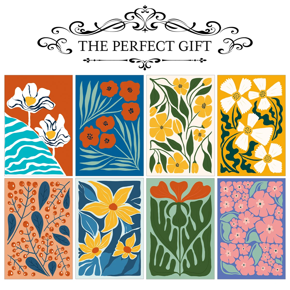 12PCS Minimalist Line Art Floral Wall Cards – Aesthetic Decorative Prints for Home, Bed... - SKU PIC01736 - UGI Packaging