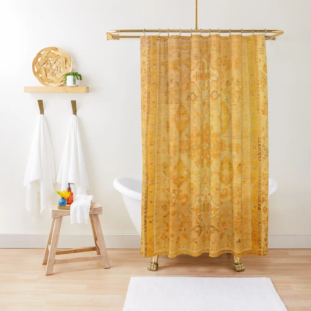 

Antique Turkish Oushak Rug Print Shower Curtain Shower Bathroom Anime Shower Anime Bathroom Toilet Accessories Bathroom Curtain