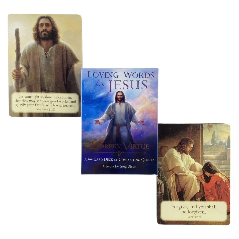 Loving Words From Jesus Oracle Cards A 44 Tarot English