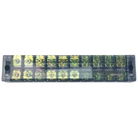 1Pcs TB4510 45A 600V Dual Row Barrier Screw Terminal Block Strip Wire Connector Insulated DIY Electrical Fix Fence High Quality 4