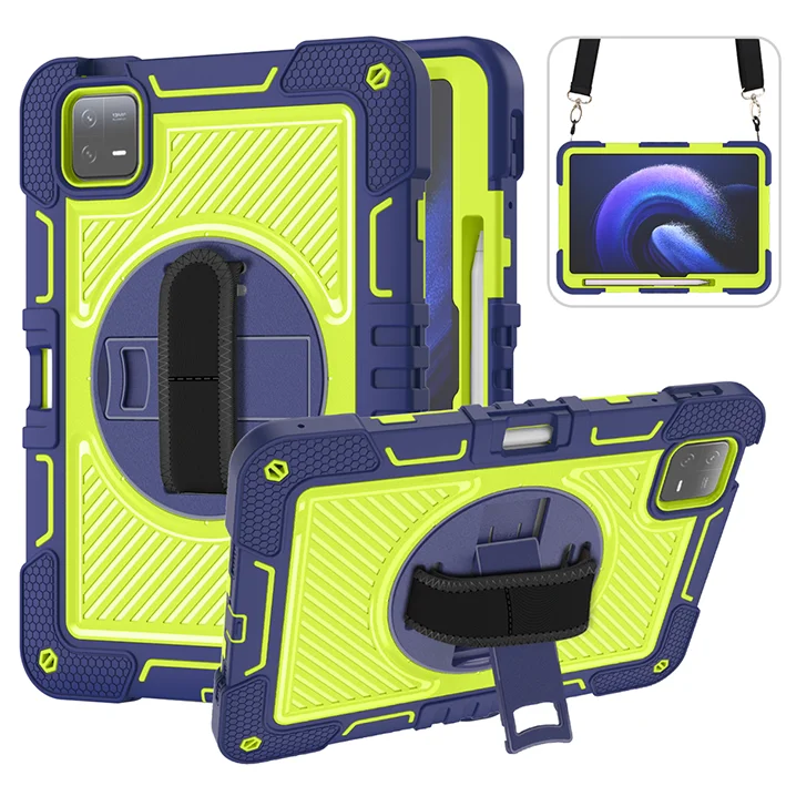 Durable Tablet Case with Kickstand & Shoulder Straps - Enhanced Protection for 8.7 to 11 Inch Tablets