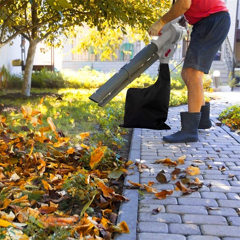 Leaf Vacuum Blower Bag Leaf Storage Bag Dump Cleaner Bag Oxford Fabric Zippered Leaf Collection Bag For Garden Lawn Yard