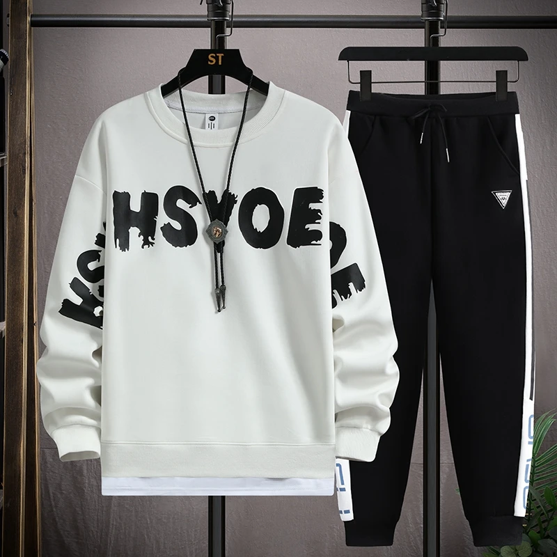 Spring Men's Casual Sets Men's Clothing Sportswear Sweatshirt Hoodies + Short Sportswear Jogger Male Fashion Tracksuits Hombre