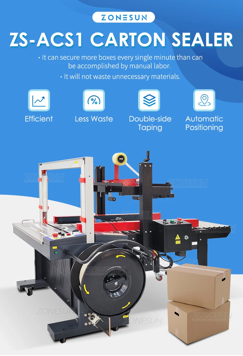 ZONESUN ZS-ACS1 Автоматическая обвязка коробок Производство Упаковочное оборудование Система упаковки Оптимизация производства 