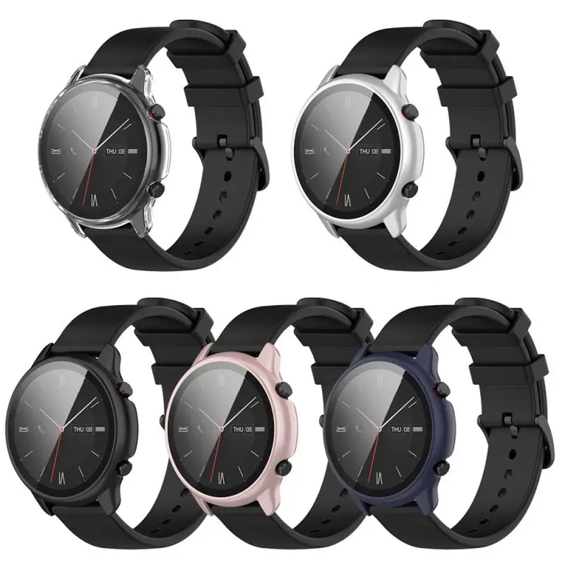 Custodia Protettiva Anti-Caduta + Proteggi Schermo In Vetro Temperato Per Huami Amazfit Gtr2 Esim Sport New Shell Per Amazfit Gtr 2 Esim
