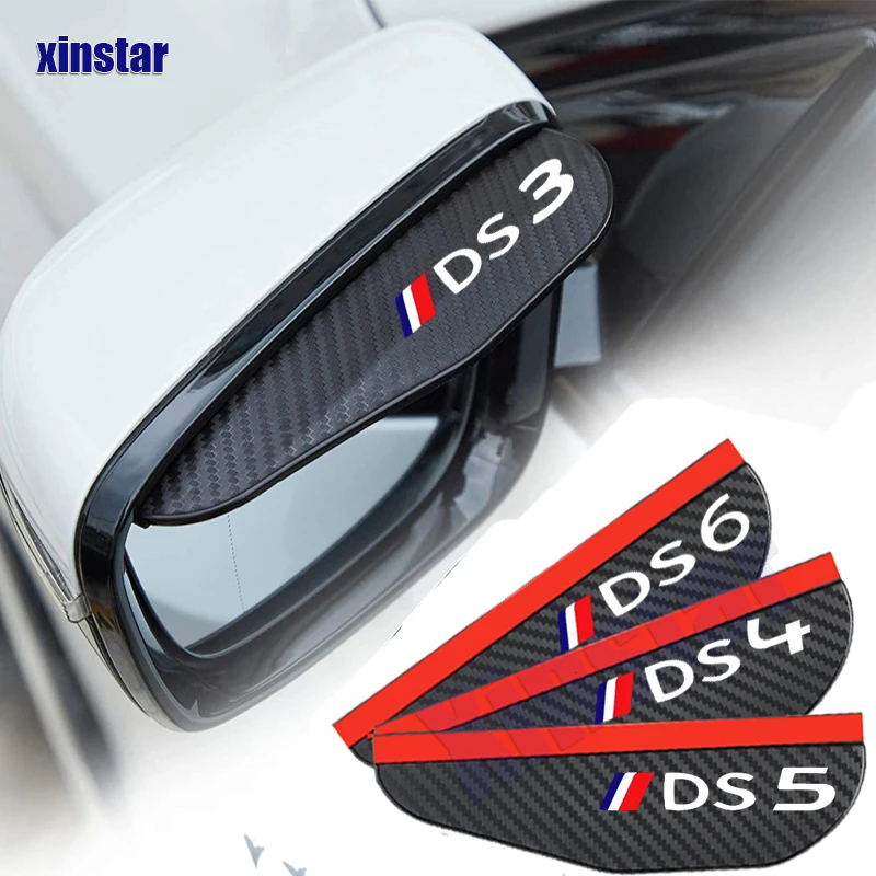 2X Adesivo Per Specchietto Retrovisore Per Auto In Fibra Di Carbonio Per Citroen Ds Ds3 Ds4 Ds5 Ds6 Ds7 Ds9 C2 C8 Cactus Ami Accessori Auto