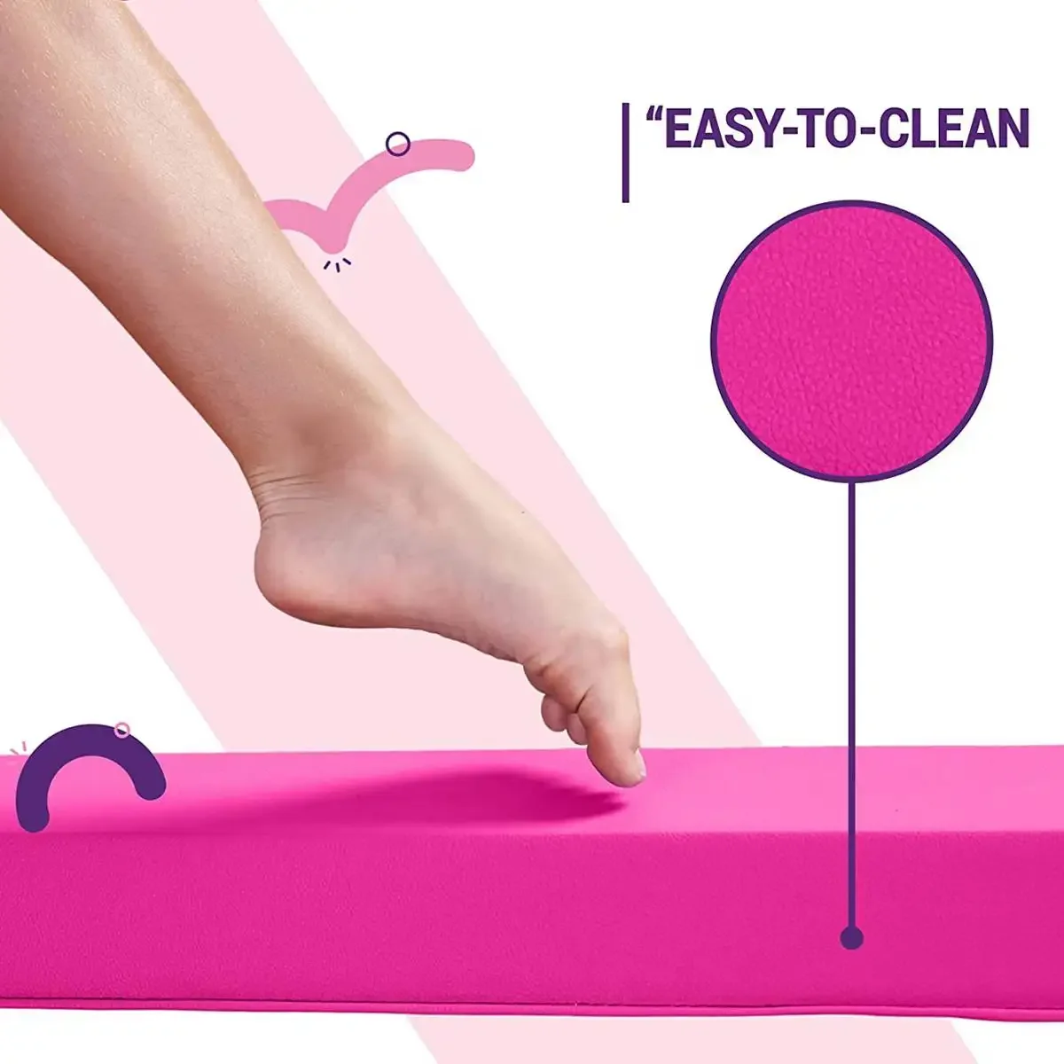 2.4M Balance Beam Folding Balance Beam Gymnastics Gym Training Equipment Gymnastics Accessories