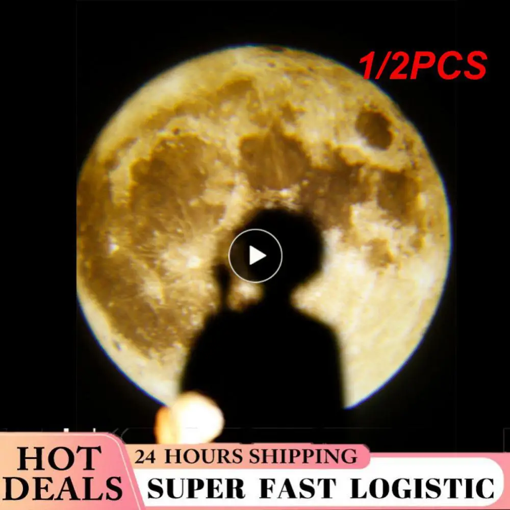 

1/2PCS USB Moon Earth Projector Lamp Photo for 360° Rotatable Bracket USB Led Night Light Projection Lamp for Home Bedroom Decor