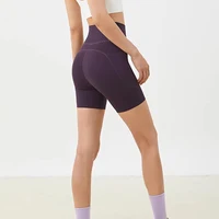 High Waist Women's Sports Yoga Shorts Quick Drying Hip Lift Fitness Running Cycling 3-Point Quick Dry Yoga Shorts Gym Shorts - Image 2