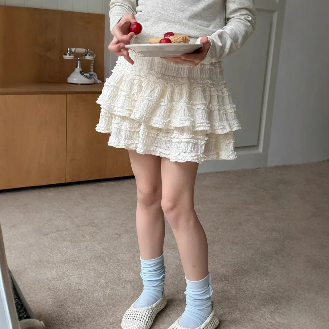 Skirt Spring/Summer New Korean Fashion Cute Ballet Style A-line Puff Sweet Cake Skirt Kids Clothes Girls