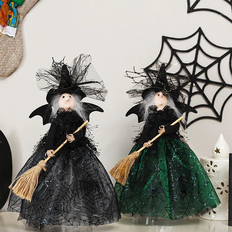 

Haunted House Doll Ornaments Halloween Decorate Props Tree Top Star Witch Doll Happy Halloween Decorations Ghost Festival Gifts