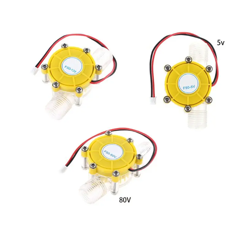 Hydroelectric Generator Dc 5V/12V/80V 10W Micro Hydro Generator G1/2" Male Thread Water Flow Generator