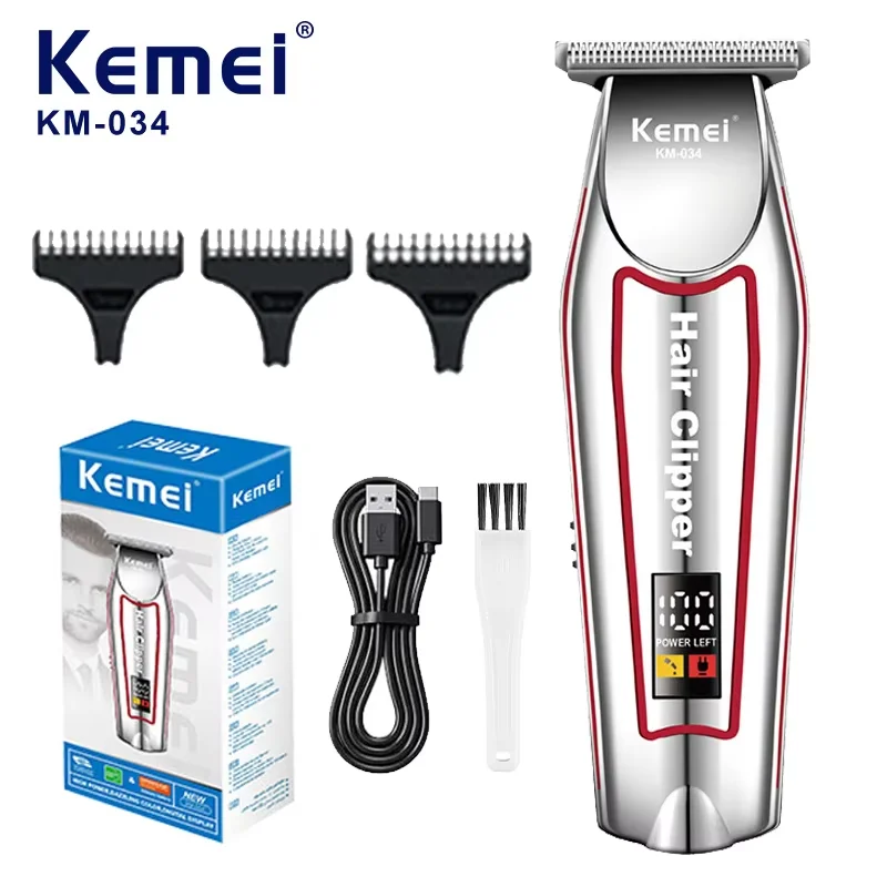 Kemei Professional Hair Trimmer Electric Beard Trimmer For Men Hair thumbnail 2