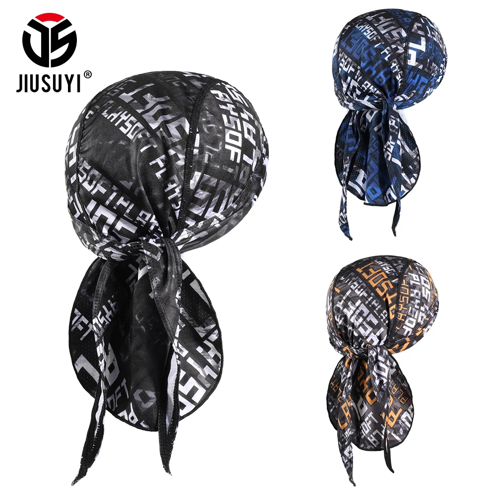 Pirate Helmet Liner Cap Breathable Quick Drying Sport Beanie Men Women Running Riding Bandana Headscarf Adjustable Hat Headband