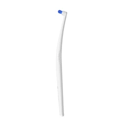 Inclined Design Toothbrush for Deep Cleaning, Black and White, Ultra - Fine Soft Bristles (WHITE)