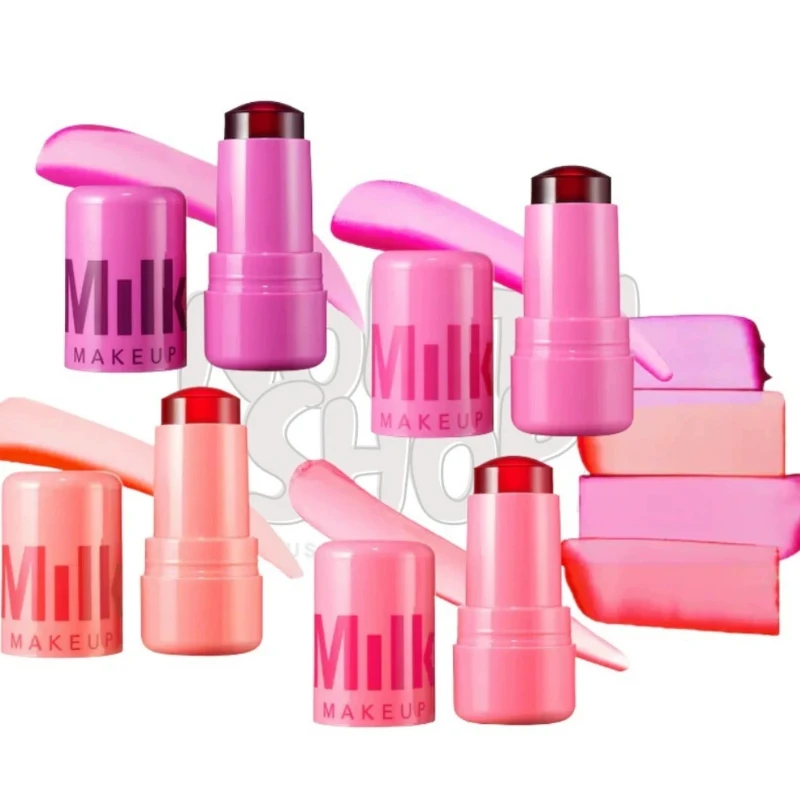 In Stock Milk Makeup New Blush Stick Cooling Water Jelly Jelly Blush Stick Lip Balm 2 in 1 Multi-color Makeup 4