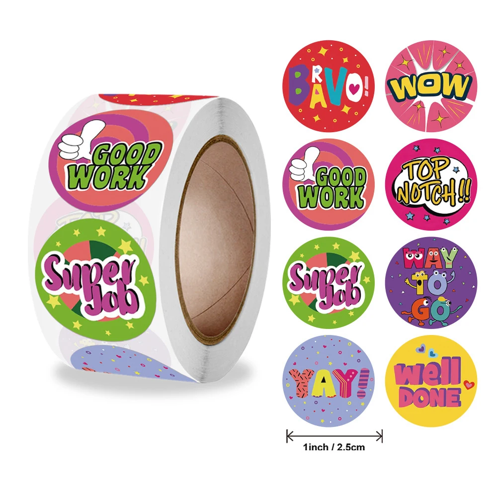 50Pcs/wad 1 Inch Reward Sticker For Kids School Teacher Reward Students Cute journal Animals Stickers Scrapbooking decorative stickers,animal stickers,diy scrapbooking accessories