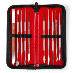10 - Piece Versatile Dental Tool Set for Professional Dentistry and Wax Carving (Dentist Tool - 10pcs)