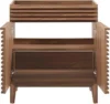 Render 30" Bathroom Vanity in Walnut-Sink Basin Not Included 30 Inch solid construction with practical functionality Walnut 5
