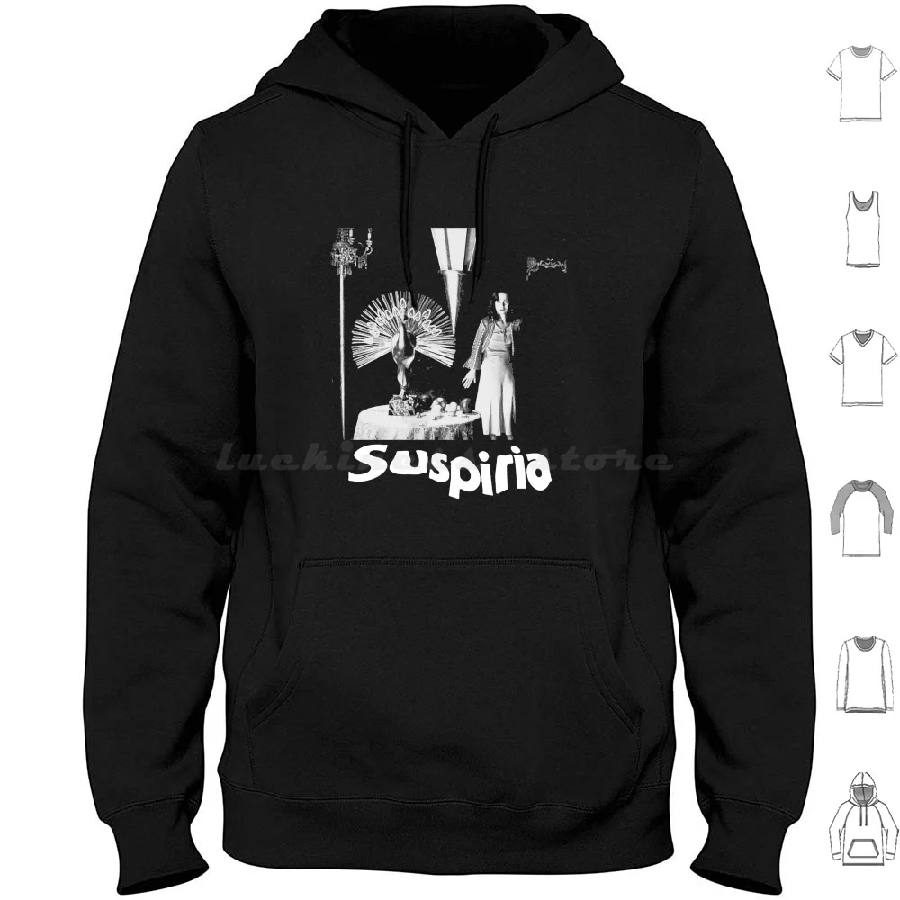 Suspiria Vintage Felpe Con Cappuccio Manica Lunga Suspiria Supernatural Horror Giallo Film 1977 Blood Dario Goblin Argento