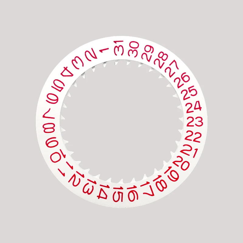 Automatic Mechanical Day Date Dial Wheel - Red, Blue, Black 세트