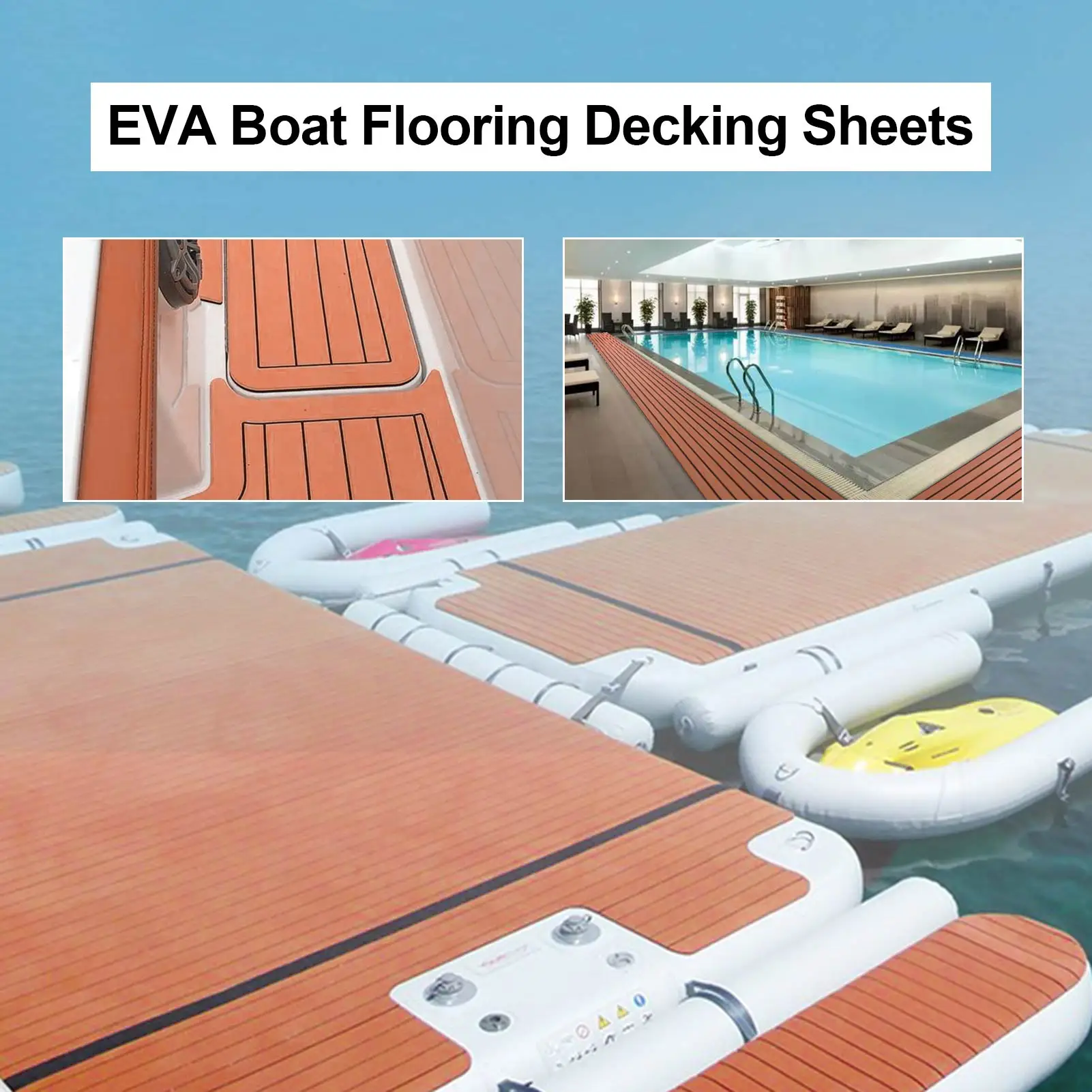 EVA-TEAK DECK PAD Eva Marine Matte Anti-Rutsch Bodenbelag für Boote Schwarz  EUR 56,00 - PicClick DE