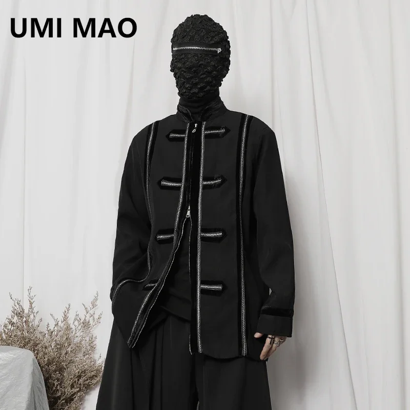 

UMI MAO The New Spring 2023 Han Edition Yamamoto Chinese Wind Coat Jackets Men Favors The Tide Ingredient Loose Jacket
