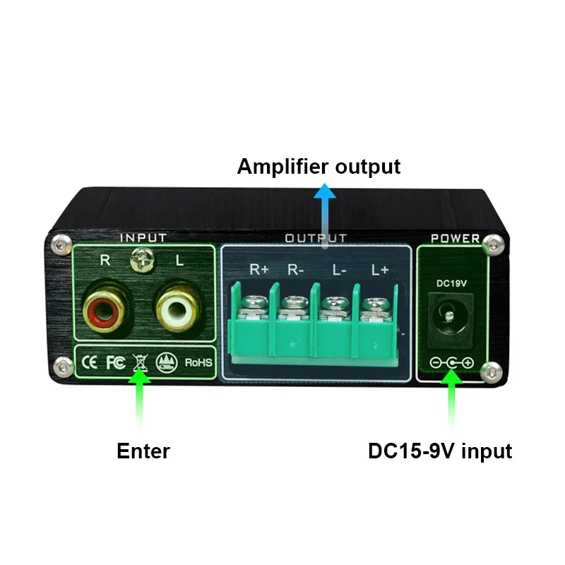 Ampli BRZHIFI 2x80W MA1200 – Hifi Numérique Pour Enceintes – HiF9823
