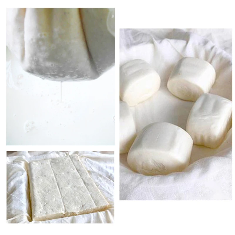 Cotton Gauze Muslin Tofu Cheese Soy Milk Wine Filter Cloth Kit DIY Soy Pressing Mold Kitchen Gadgets Baking Ferment Pastry Tools nut milk bags cheese cloth strainers