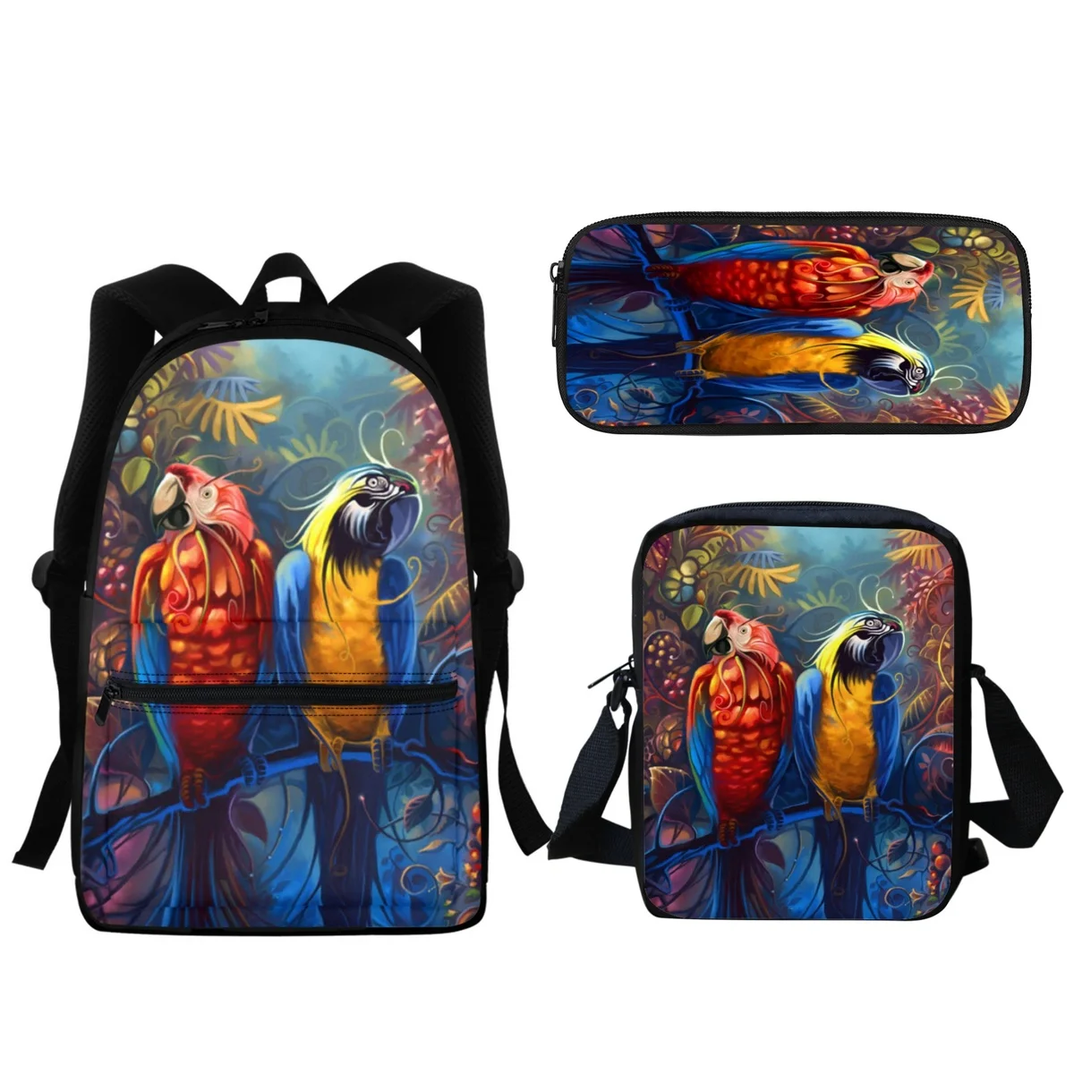

Детский Школьный рюкзак с милым рисунком попугая, рюкзак с животным дизайном, рюкзак для студентов, обучающий подарок