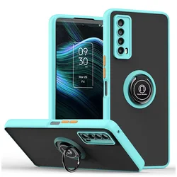 Magnetic Shockproof Phone Case with Bracket Holder - Nova 8i (Sky blue)