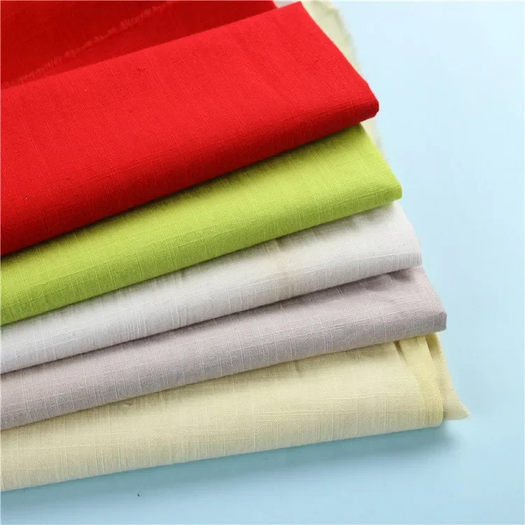Stock Available Premium Cotton Slubbed Fabric Bamboo Node Clothing Material 20*20 60*60 Bamboo Node For Men Women Children Baby