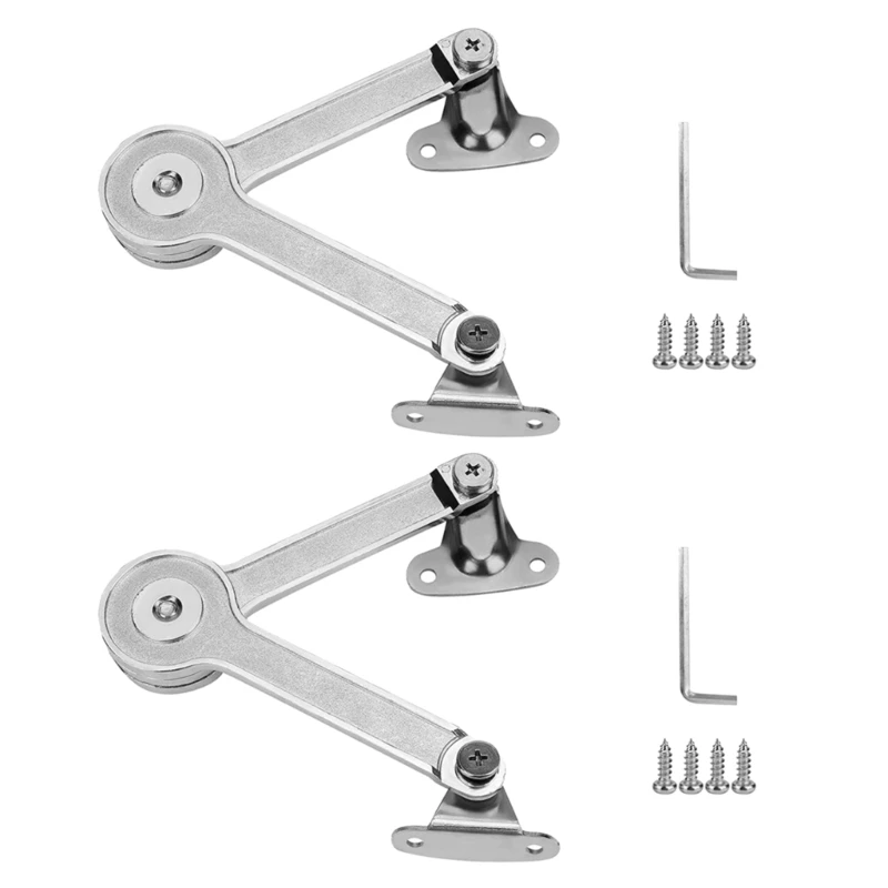 

Lid Hinges Soft Close Lid Stay Hinge Heavy Duty Lid Support Hinge Folding Toy Box Hinge 75°/ 90° / 110° Lid Stays J60C