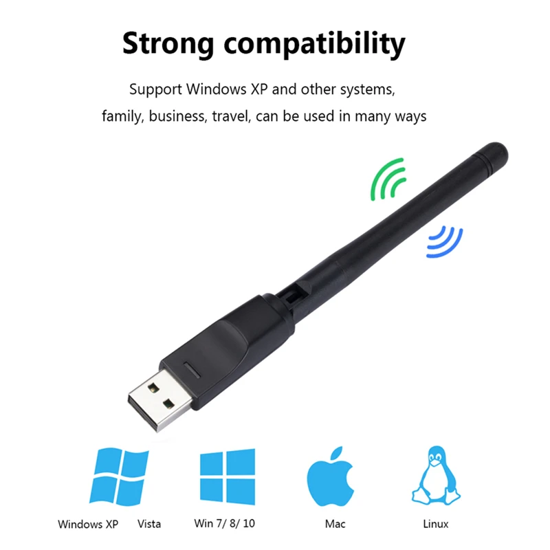 WiFi Adapter Wireless Network Card MT7601 USB WiFi Wireless Transmitter Set Top Box IPTV Receiver Dongle Network Card 802.11b/n/g