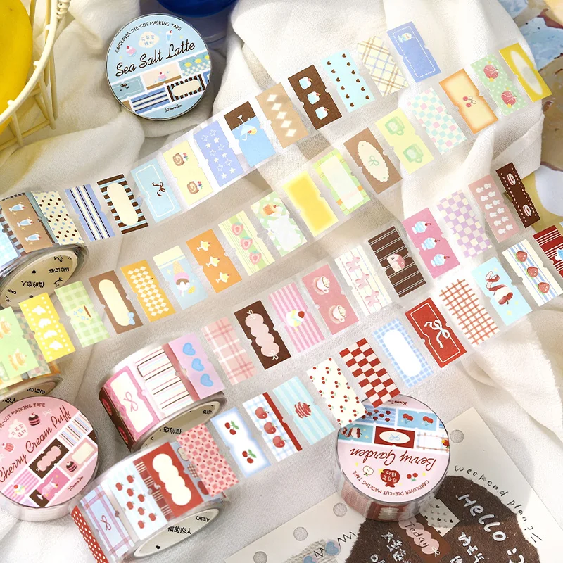 30mm * 3m 애프터눈 티 심포니 시리즈 카와이 인스 라벨 다이 커팅 테이프 DIY 다이어리 스크랩북 저널 용품