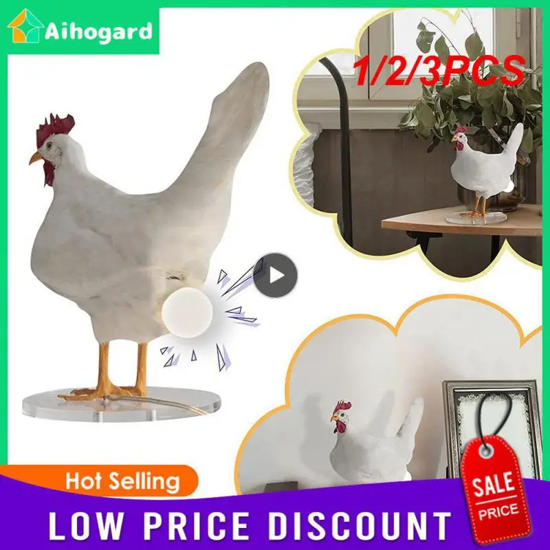

1/2/3PCS Taxidermy Chicken Eggs Light Desktop Creative Lamp Bedroom Living Room Decorations LED Night Lights Party Supplies Home