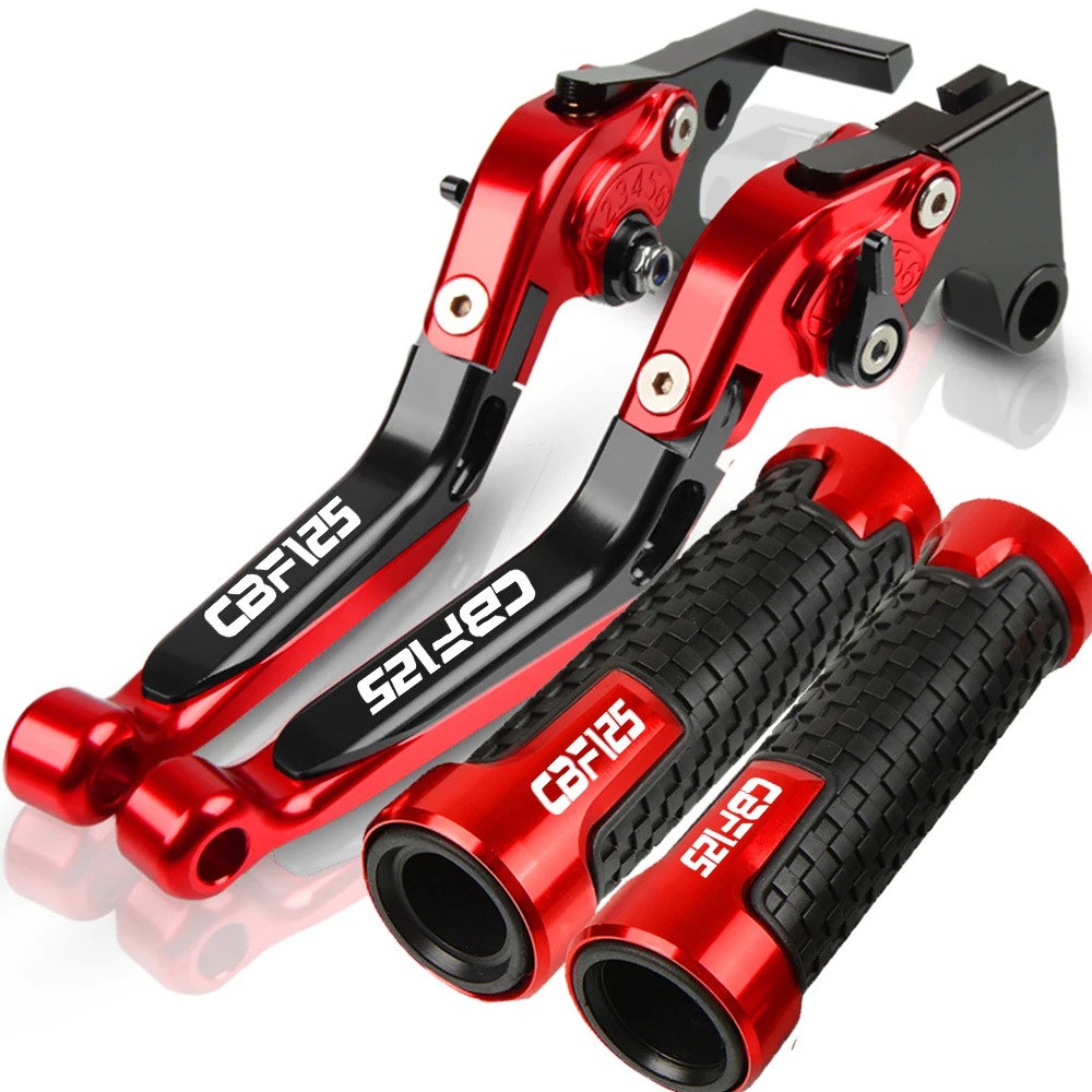 Extendable Folding Motorcycle Cnc Adjustable Brake Clutch Lever Handle Grips Handlebars Accessories For Honda Cbf125 Cbf 125 Cbf