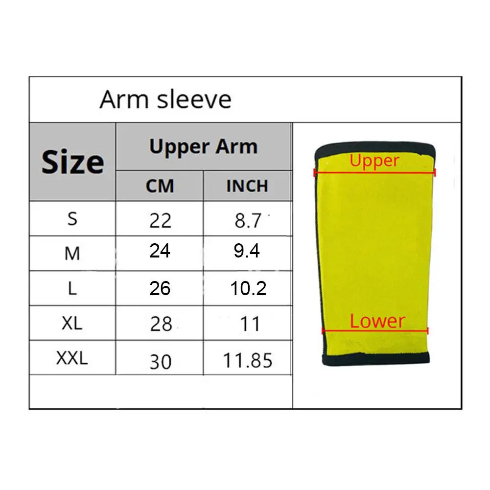 Arm Trimmers For Women Neoprene Sweating Arm Belt Wraps Fat Burner Shapers Sleeves For Sports Workout Weight Loss 1Pair arm shaping sleeves