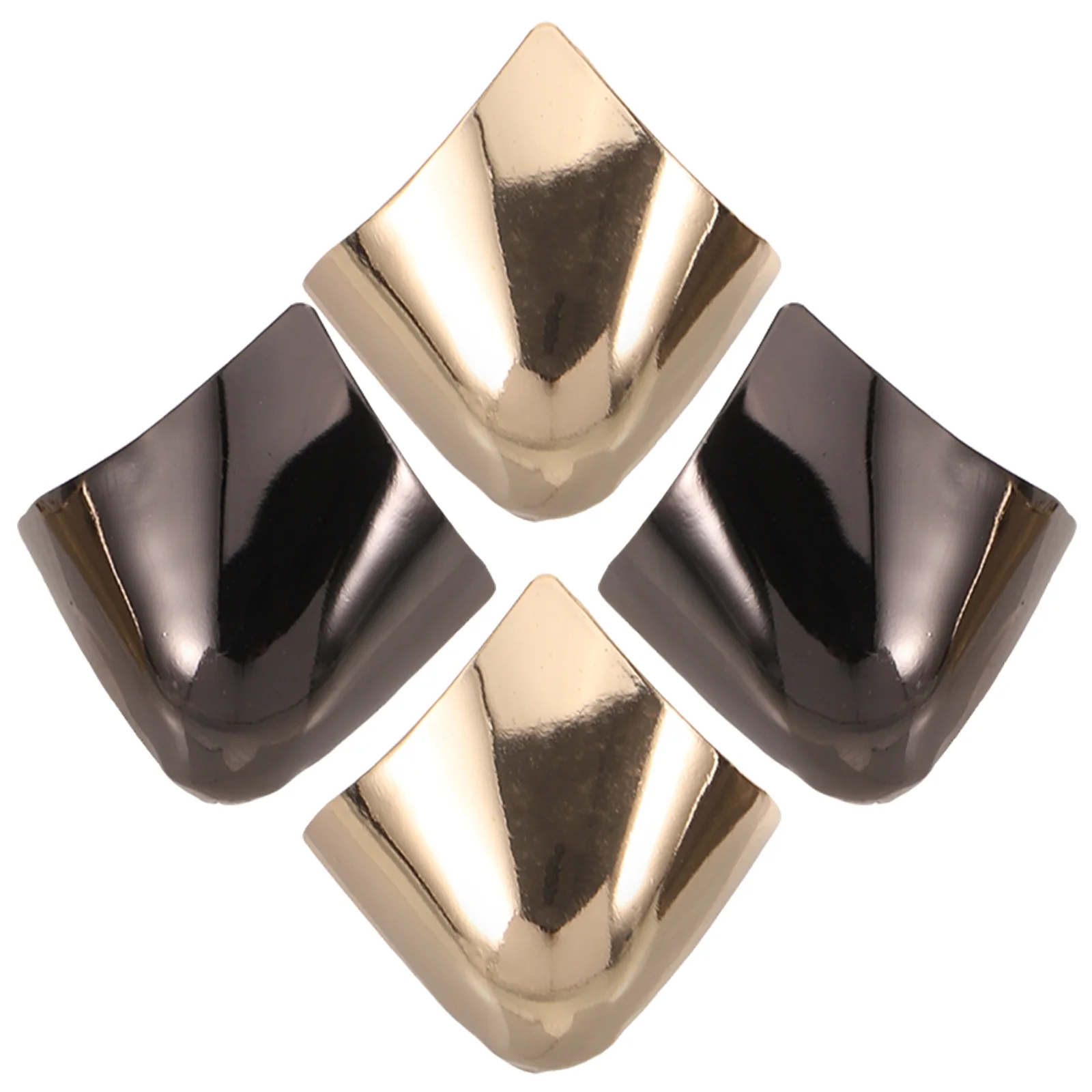 

2 Pairs Toe Protector Decorative Caps Boot Heel Replacement Pointed Guards for Shoes Tips High Protectors Solid