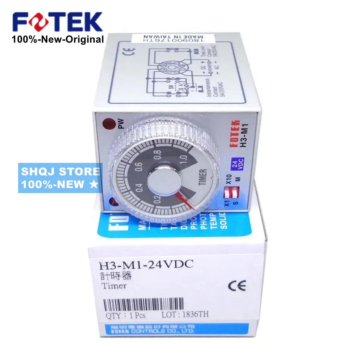 Fotek-original H33s220v H36s-220v H3-30s-220v H3-m1-220v H3-m6-220v H3-6s-24v H3-m1-24v H3-m3-m3-m3-m3-m3-24v M6-24v 100 Novo