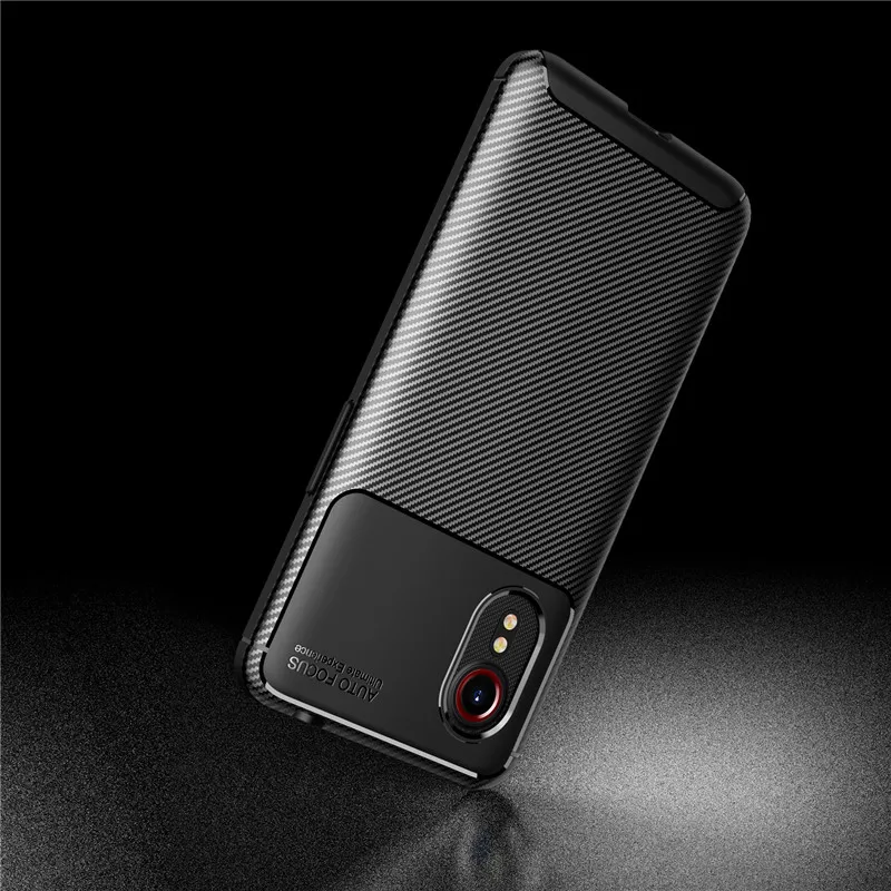 In Fibra di carbonio Per Il Caso di Samsung Galaxy Xcover Pro Molle Della Copertura Del Telefono di Protezione Del Respingente Per Samsung Galaxy Xcover Caso Pro G715 6.3'' - immagine 6
