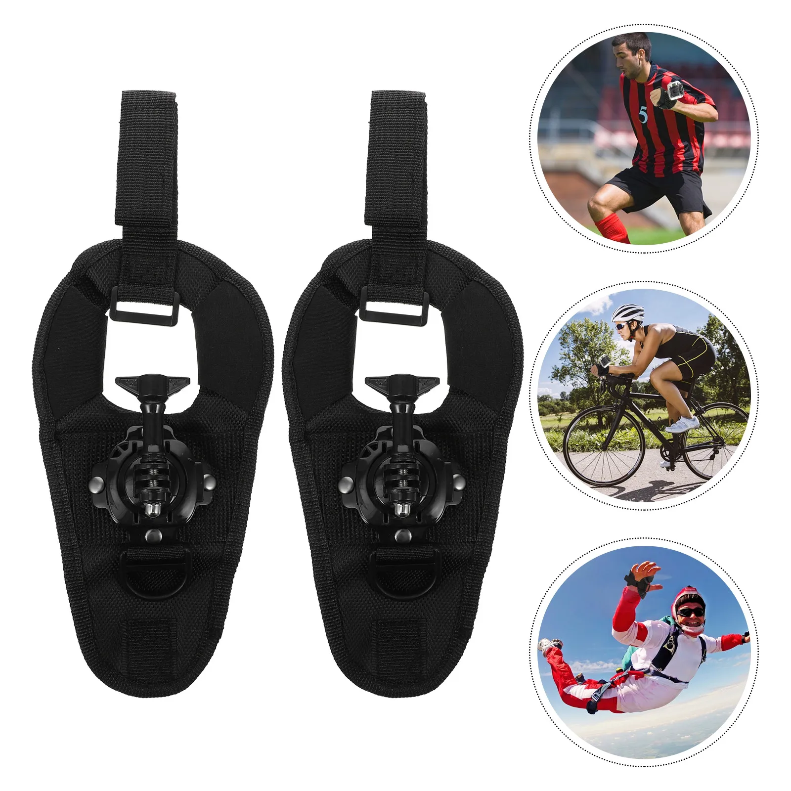 2Pcs 카메라 손목 스트랩 나일론 로터리 카메라 마운트 스트랩 스포츠 손목 홀..