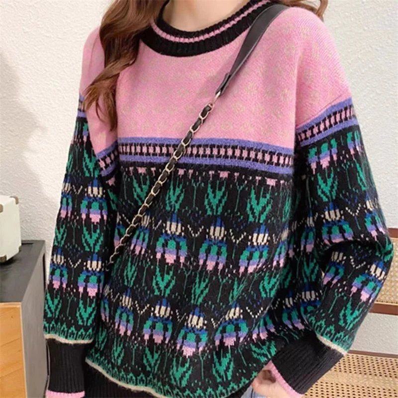 

New Pullover Women's Loose and Lazy Style Inner Sweater All-Matching Top