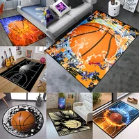 Creative Sports Area Rug Personalized Healthy ExerciseTeen Fantastic Basketball Enthusiast Carpet for Home Decor Kid Room ,Etc. 2